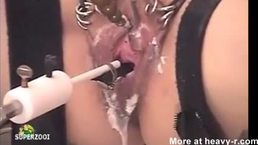 Hot girls are tortured by the incredible studs